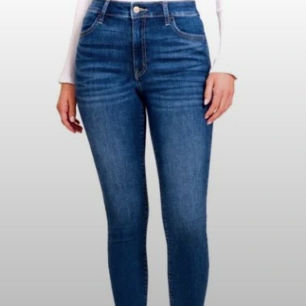 ZENANA HIGH RISE SKINNY LEG JEGGING JEANS Women's 32 Waist NWT Size 12 Skinny - Picture 2 of 6